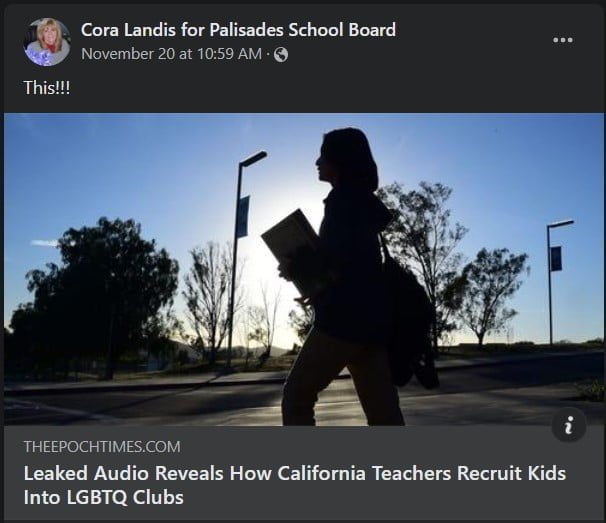 Epoch Times 1 1 - Bucks County Beacon - Cora Landis Joins the Palisades School Board, Part 2