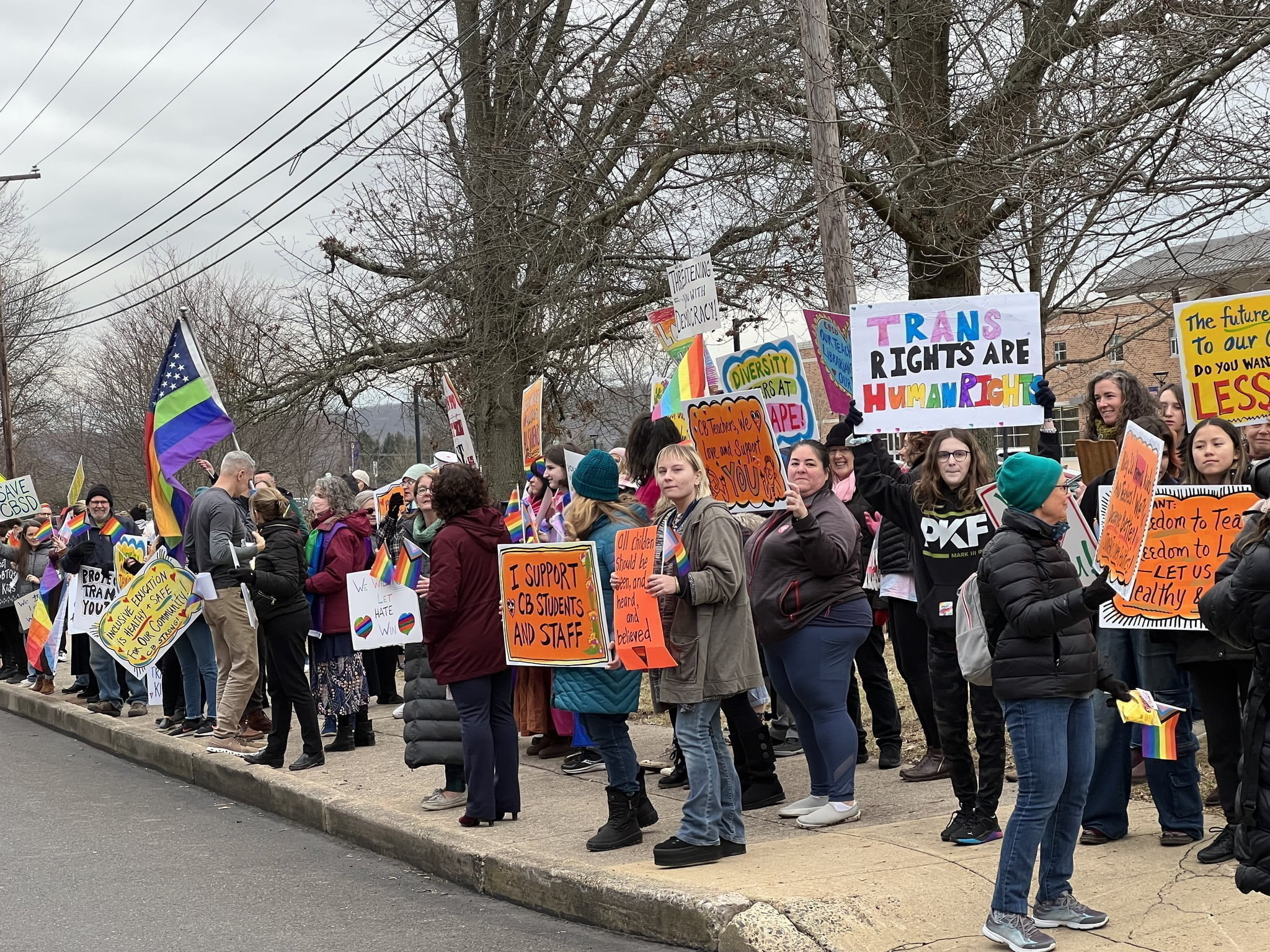 CB Lead Photo - Bucks County Beacon - 3-2-1 Protest: Central Bucks Community Demonstrates Against Education Gag Policy