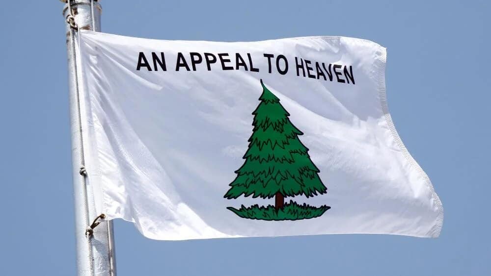appealtoheavenflag hdv - Bucks County Beacon - Why Samuel Alito’s Christian Nationalist Flag Matters