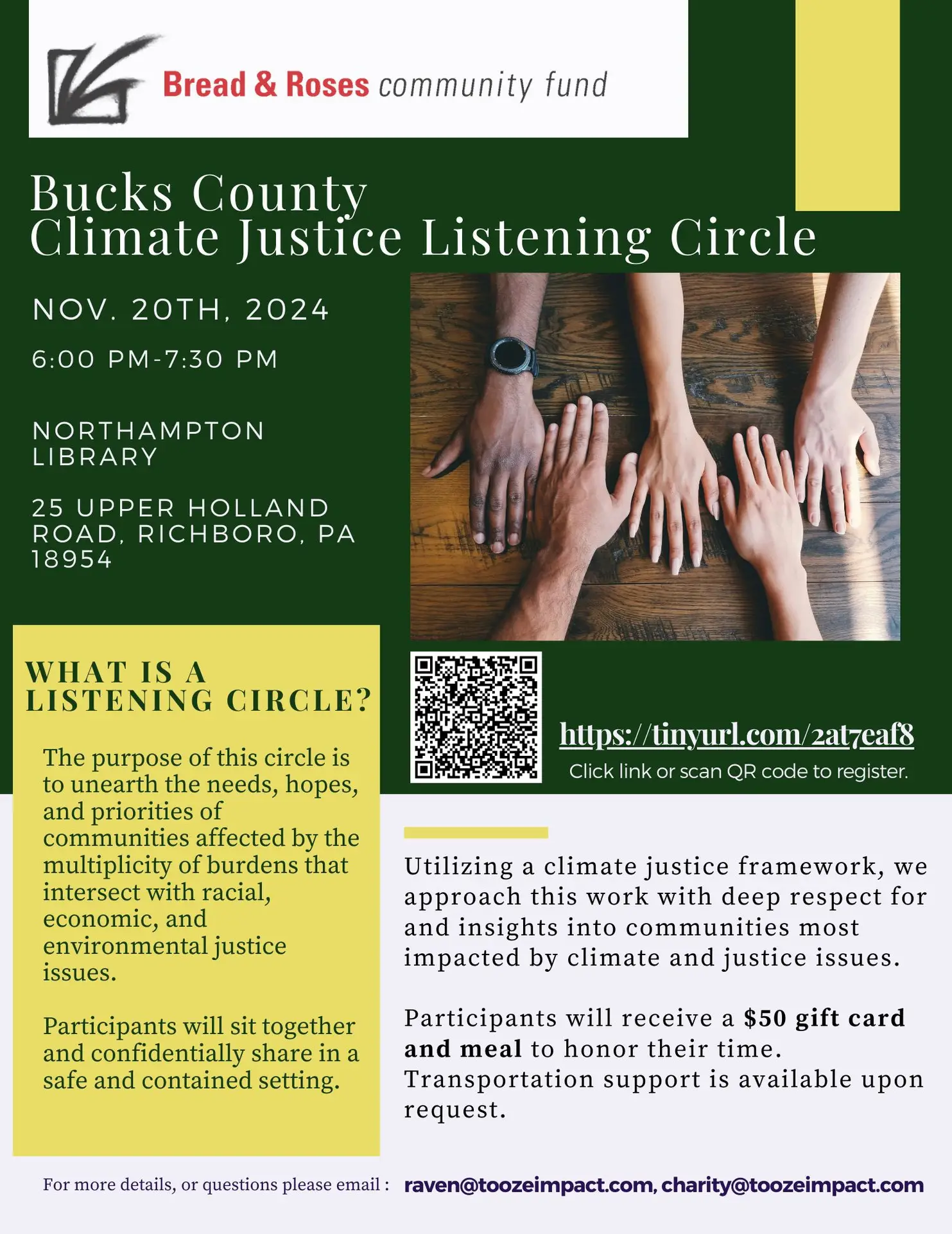 Climate Justice Bucks - Bucks County Beacon - Strengthening Community Voices: Climate Justice Community Listening Event Coming to Bucks County