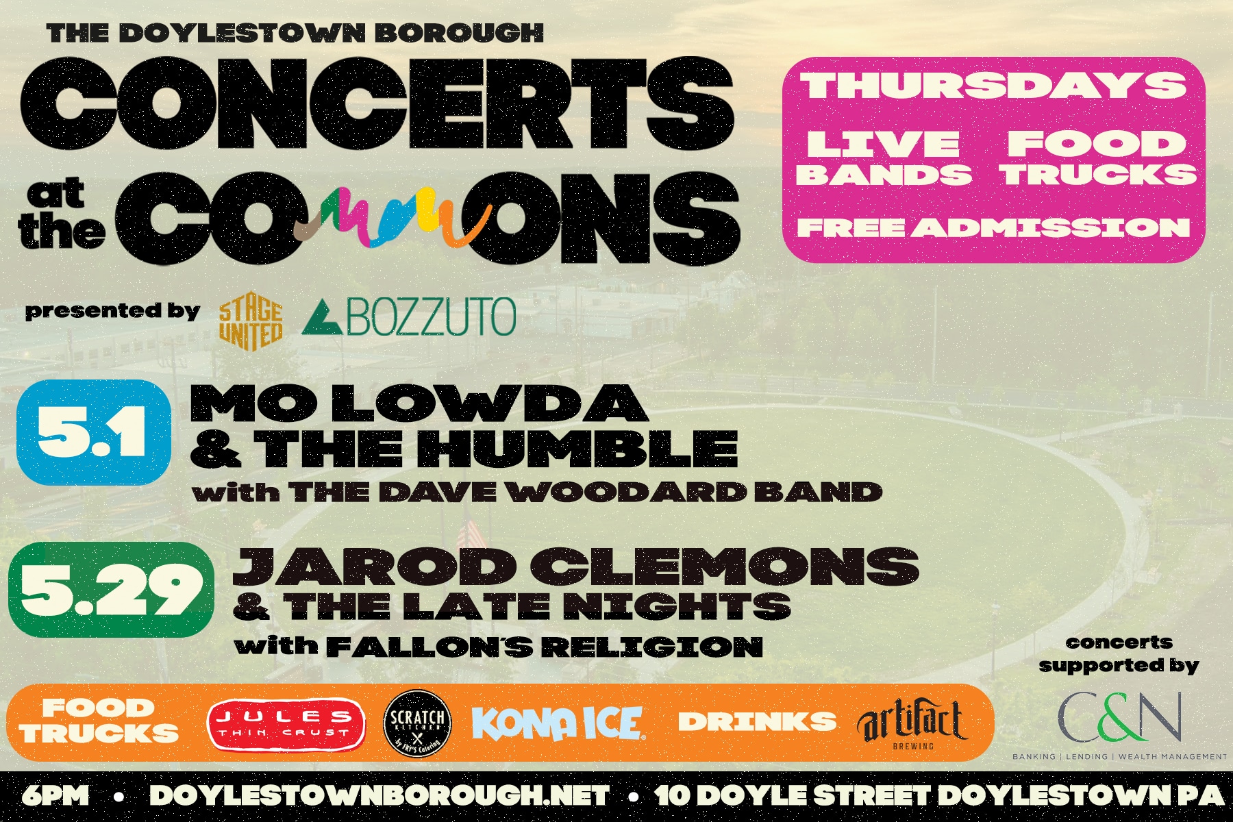 'Concerts at The Commons' Kicks Off in Doylestown Borough 1 Doylstwon Concerts at the Commons - Bucks County Beacon - 'Concerts at The Commons' Kicks Off in Doylestown Borough