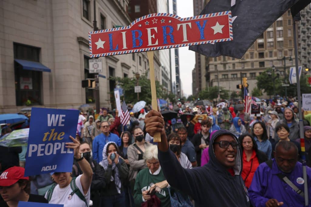 AP No Kings 7 - Bucks County Beacon - Photos of Anti-Trump 'No Kings' Demonstrations Across the US