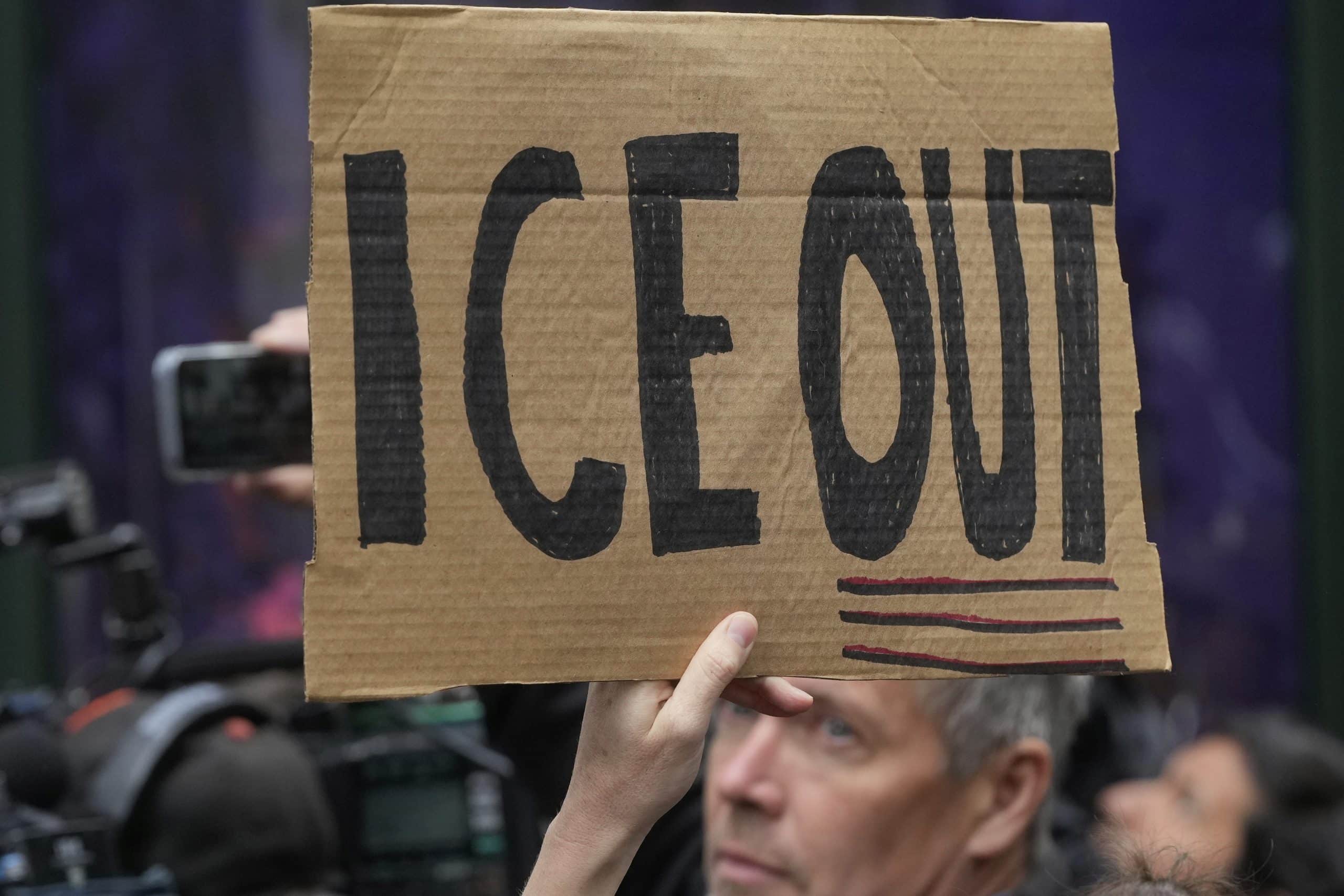 ICE OUT scaled - Bucks County Beacon - ACLU Sues Bucks County Sheriff Fred Harran over ‘Illegal’ 287(g) ICE Partnership; Asks Court to Issue an Injunction